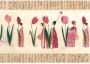 Wall-Art Wandfolie Slaapkamer randdessin tulpen (1 stuk) - Thumbnail 2