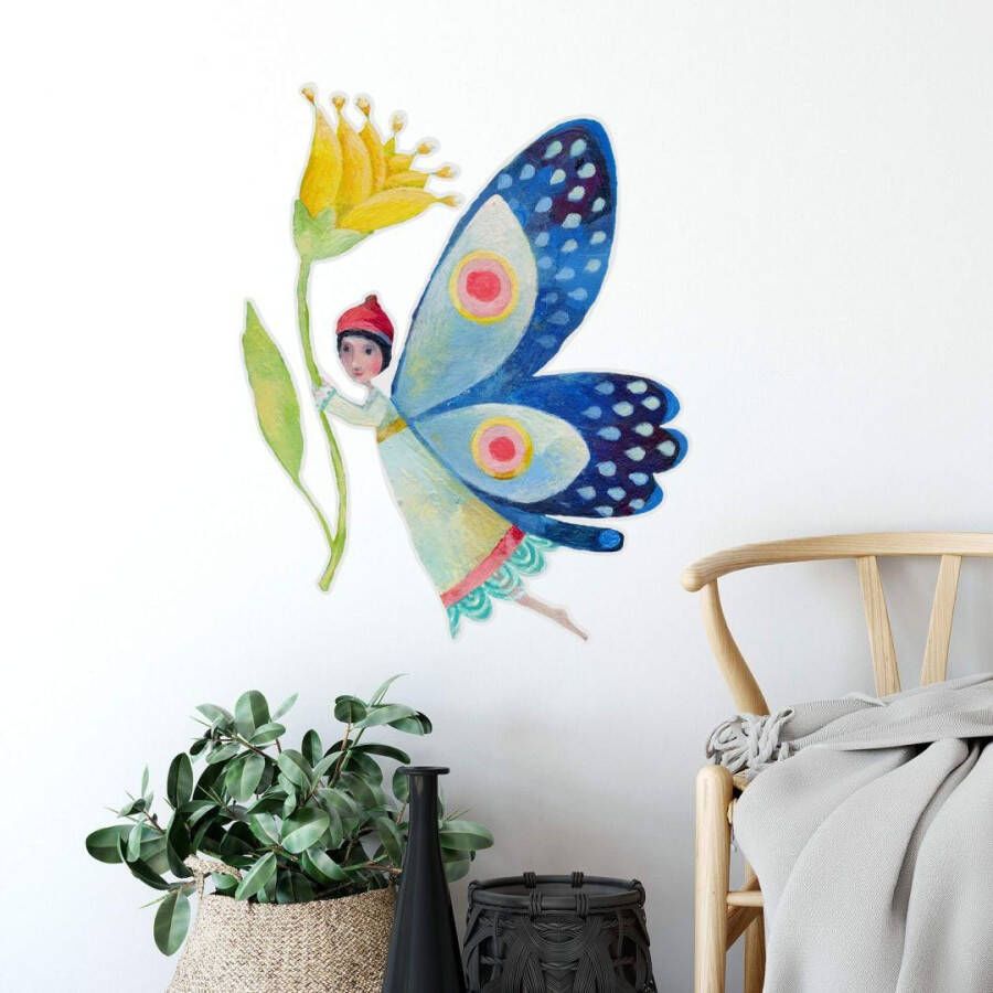 Wall-Art Wandfolie Sprookjesachtig vlinder zelfklevend verwijderbaar (1 stuk)