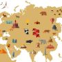 Wall-Art Wandfolie Stad wereldkaart travel the world (1 stuk) - Thumbnail 3