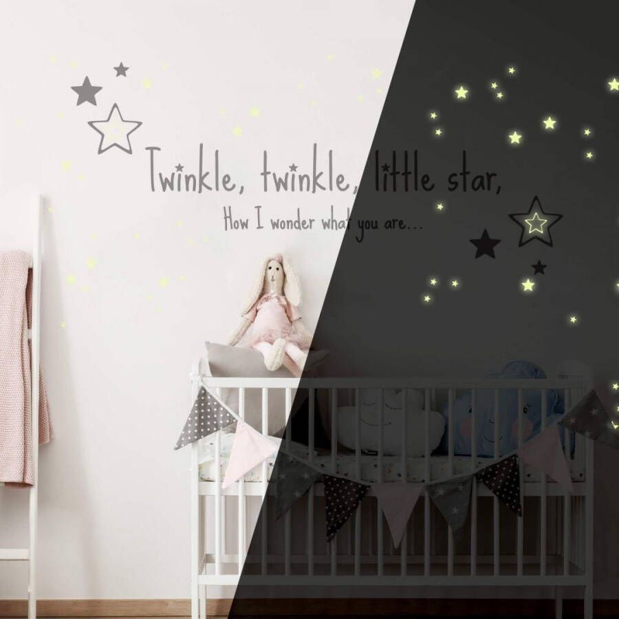 Wall-Art Wandfolie Twinkle little star lichtsterren (1 stuk)