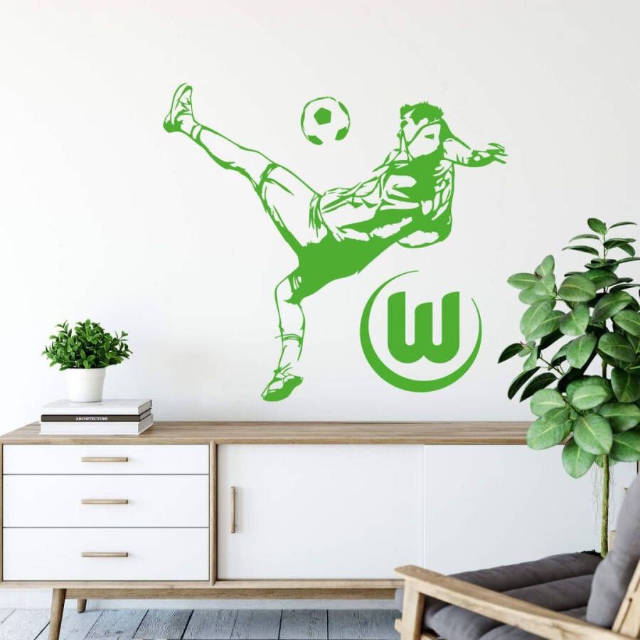 Wall-Art Wandfolie VfL Wolfsburg voetbalspeler (1 stuk)