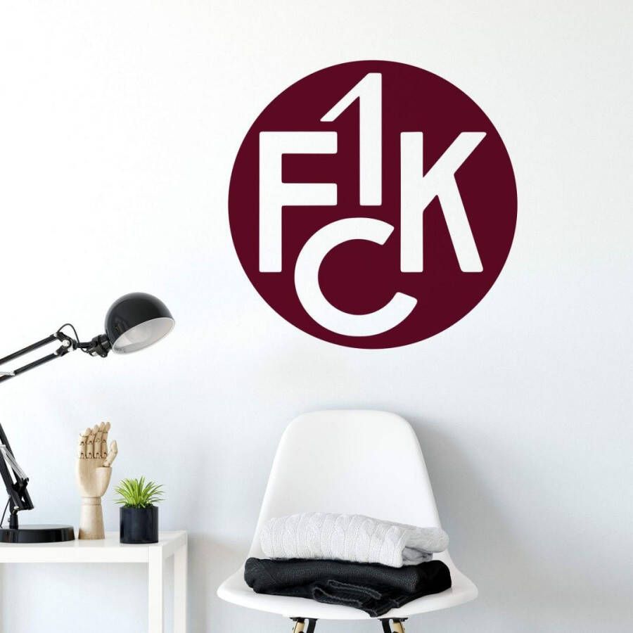 Wall-Art Wandfolie Voetbal 1. FCK traditioneel logo (1 stuk)