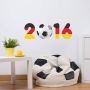 Wall-Art Wandfolie Voetbal 2016 met voetbal zelfklevend verwijderbaar (1 stuk) - Thumbnail 2