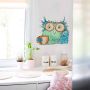 Wall-Art Wandfolie Vogel koffie uil Coffee Owl (1 stuk) - Thumbnail 2