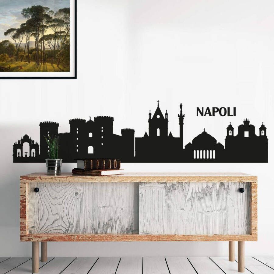 Wall-Art Wandfolie XXL stad skyline Napoli 120 cm (1 stuk)