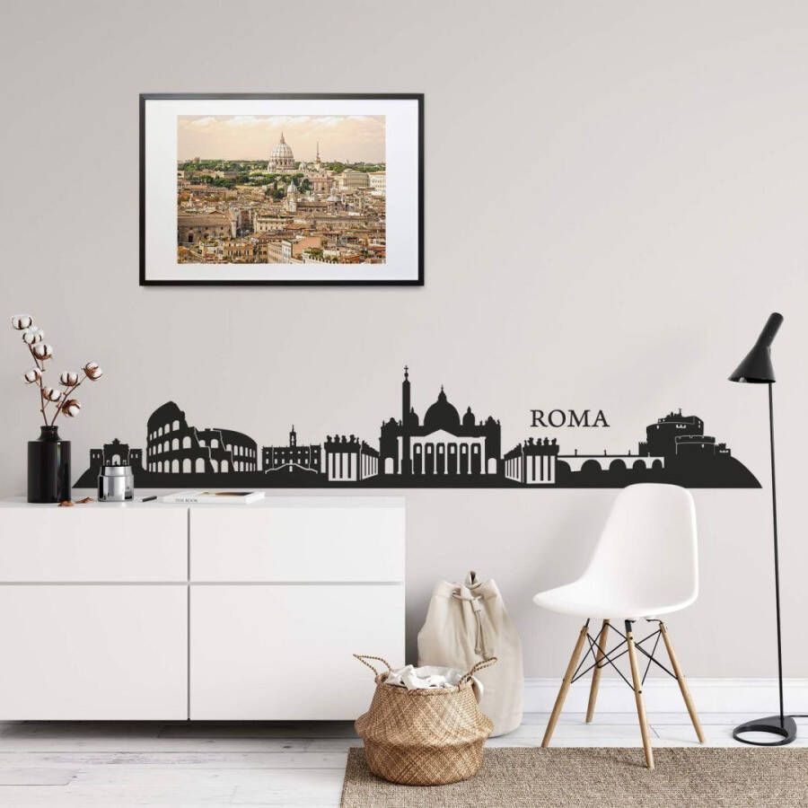 Wall-Art Wandfolie XXL stad skyline Roma 120 cm (1 stuk)