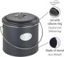 Wenko Bio-afvalbak Model Nero incl. 3 actieve koolfilters om te vervangen 6 liter metaal - Thumbnail 2
