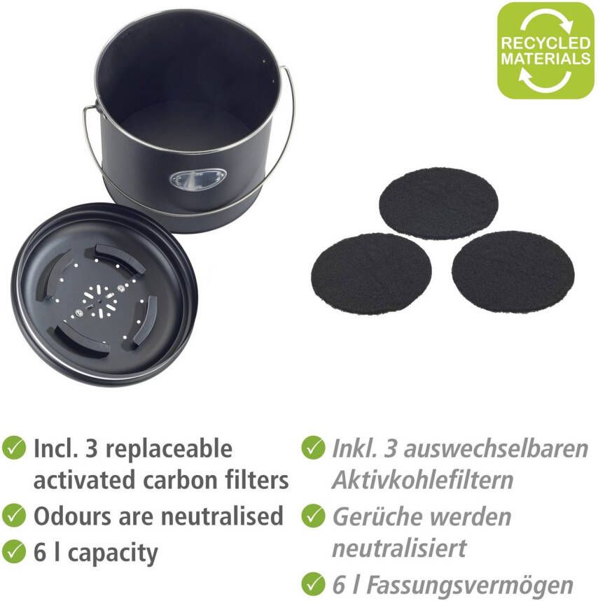 Wenko Bio-afvalbak Model Nero