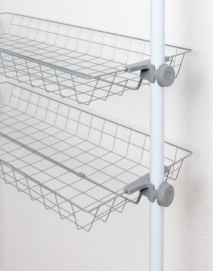 Wenko Organizer Model Herkules Draadmanden van staal uitbreiding voor het telescoop-systeem Herkules (set 2-delig)