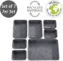 Wenko Organizer Opbergdozen voor lades 3 maten gerecycled polyester vilt (set 7-delig) - Thumbnail 3