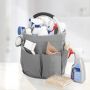 Wenko Organizer (universele schoonmaak caddy) polyester aluminium handvat Multifunctioneel mand met 6 buitenzakken ideaal voor huishouden tuin & kamperen - Thumbnail 6