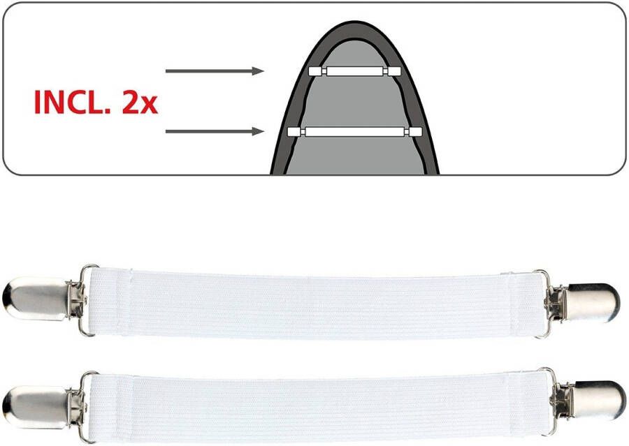 Wenko Strijkplankovertrek Air Comfort 100% katoen strijkoppervlak 125x40 cm met snelstrijkzone m
