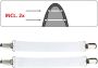 Wenko Strijkplankovertrek Air Comfort 100% katoen strijkoppervlak 125x40 cm met snelstrijkzone m - Thumbnail 3