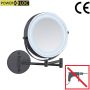 Wenko Wandspiegel Power-Loc LED model Lumi Cosmetic mirror met verlichting 5x vergroting zonder boren - Thumbnail 4