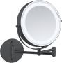 Wenko Wandspiegel Power-Loc LED model Lumi Cosmetic mirror met verlichting 5x vergroting zonder boren - Thumbnail 2