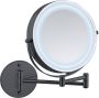 Wenko Wandspiegel Power-Loc LED model Lumi Cosmetic mirror met verlichting 5x vergroting zonder boren - Thumbnail 3