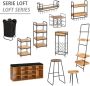 Wenko Wijnflessenhouder Loft Flessenrek voor 16 flessen met lade metaal en bamboe - Thumbnail 4