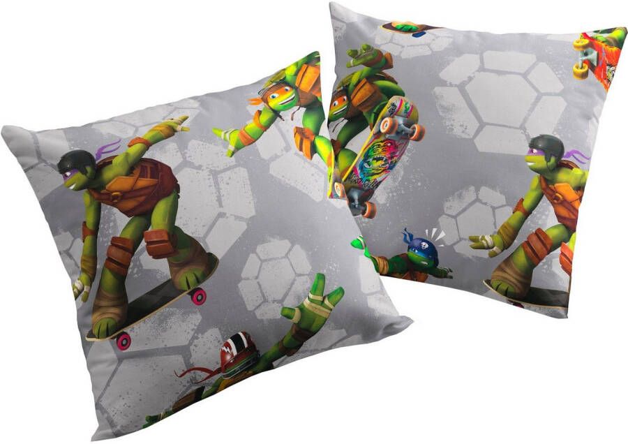 Wirth Sierkussen Turtles Nickelodeon kussenhoes zonder vulling(2 stuks)