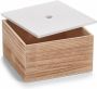 Zeller Present Opbergbox set van 3 hout wit naturel - Thumbnail 4