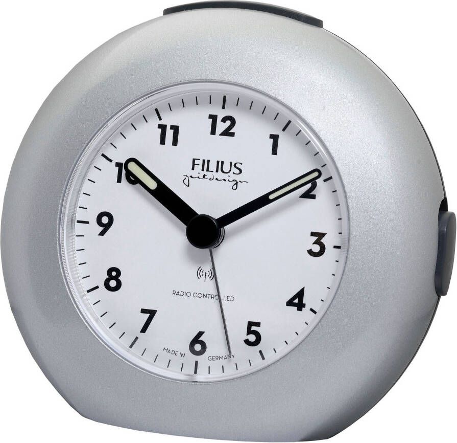 FILIUS zeitdesign Radiografische wekker Made in Germany wekker dames heren cadeau-idee slaapkamer