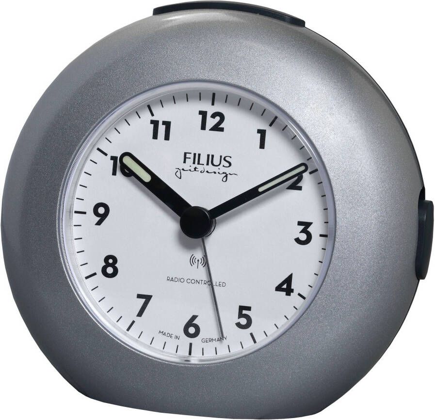 FILIUS zeitdesign Radiografische wekker Made in Germany wekker dames heren cadeau-idee slaapkamer