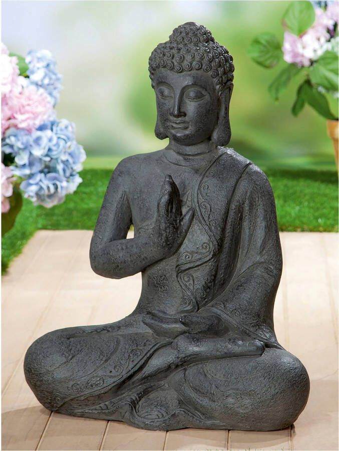GILDE Boeddhabeeld Figur "Buddha" sitzend (1 stuk)