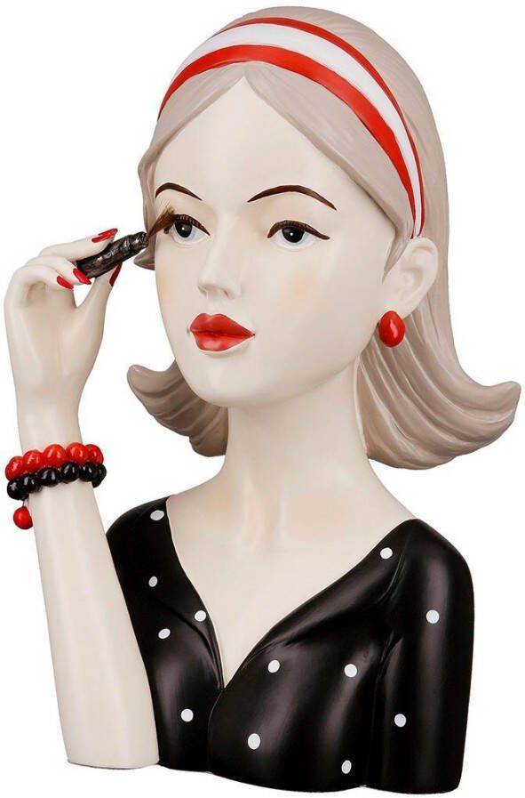 GILDE Decoratief figuur Dame met mascara (1 stuk)