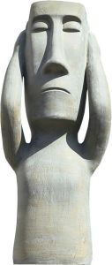 GILDE Decoratief figuur Sculptuur niets horen Decoratief object hoogte 63 cm van keramiek woonkamer (1 stuk)