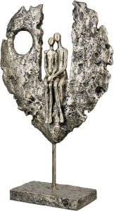 GILDE Decoratief figuur Skulptur Paar im Herz (1 stuk)
