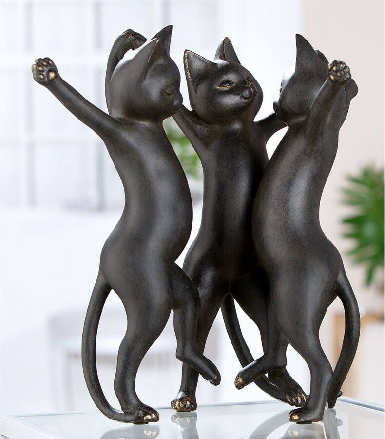GILDE Dierfiguur Kat Gatto-Trio zwart (1 stuk)