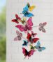 GILDE Sierobject voor aan de wand Wandrelief Butterflies (1 stuk) - Thumbnail 1