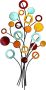 GILDE Sierobject voor aan de wand Wandreliëf levensboom slank Wanddecoratie van metaal decoratief in eetkamer & woonkamer (1 stuk) - Thumbnail 1