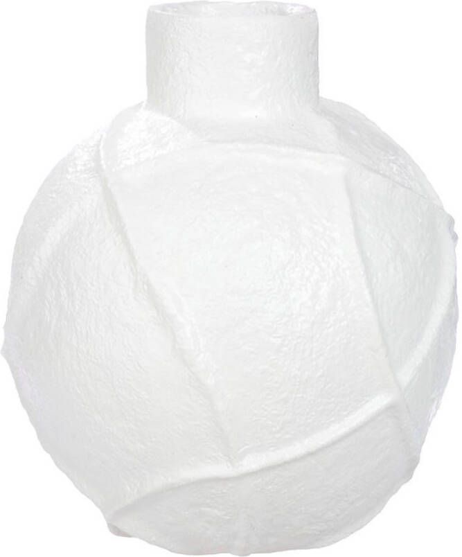 GILDE Tafelvaas Vase Linhas weiß Höhe ca. 38 cm (1 stuk)