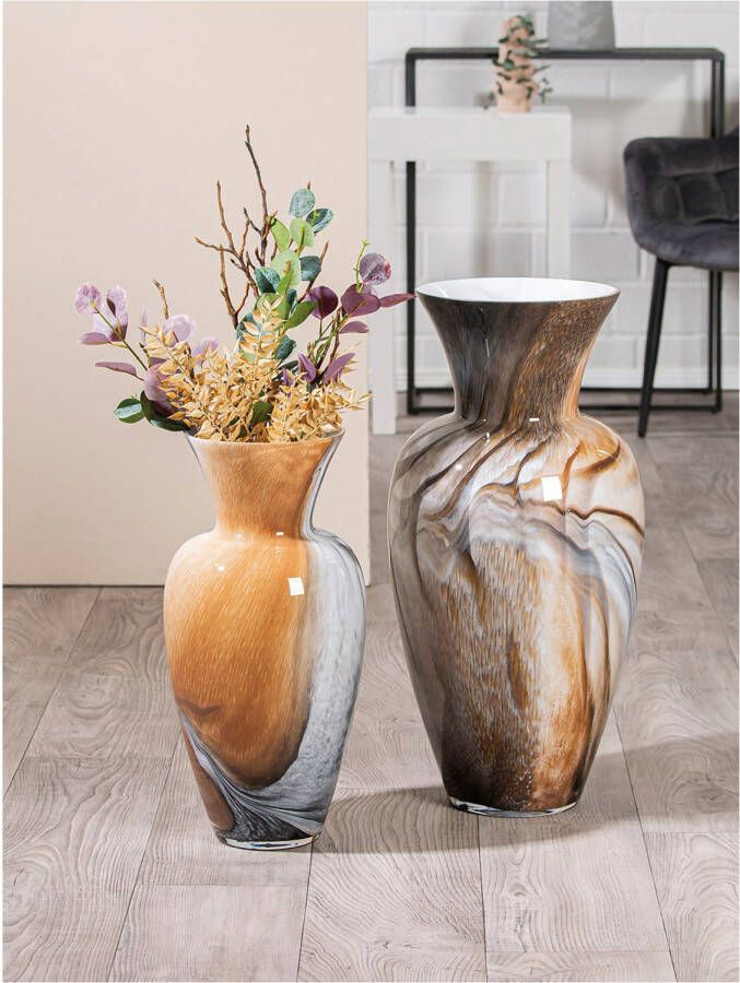 GILDE Vloervaas Bodenvase "Draga" H. 65 0 cm (1 stuk)