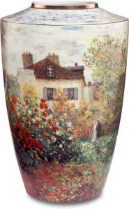 Goebel Tafelvaas Vaas Claude Monet "Het kunstenaarshuis" van porselein hoogte ca. 24 cm (1 stuk)