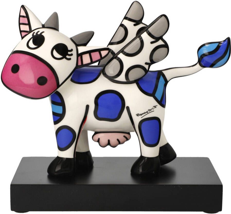 Goebel Verzamelfiguur Britto Pop Art porselein Romero Britto Vliegende Koe