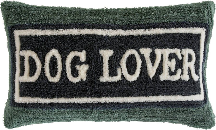 Guido Maria Kretschmer Home&Living Sierkussen Dog Lover 2-delige set kussenhoezen 30 x 50 cm zonder vulling getuft (2 stuks)
