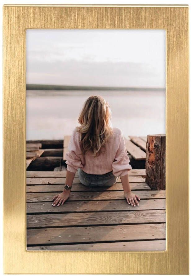 Hama Fotolijstje Fotolijst 13 x 18 cm voor 1 foto om op te hangen en te plaatsen goud (1 stuk)