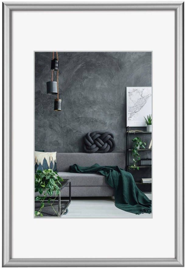 Hama Fotolijstje Fotolijst aluminium lijst onbreekbaar van polystyreen zilverkleur