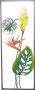 HOFMANN LIVING AND MORE Sierobject voor aan de wand Paradijsvogelplant Wanddecoratie van metaal motief blaadjes - Thumbnail 1