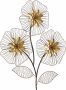 HOFMANN LIVING AND MORE Sierobject voor aan de wand Wanddecoratie bloemboeket Wanddecoratie motief bloemen van metaal - Thumbnail 1