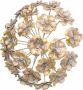 HOFMANN LIVING AND MORE Sierobject voor aan de wand Wanddecoratie van metaal rond motief bloemen - Thumbnail 1