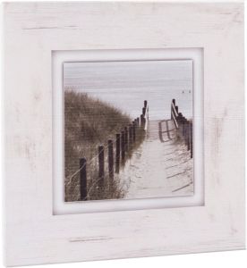 Home affaire Artprint op hout Strandweg 40 40 cm