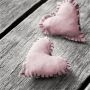 Home affaire Artprint op linnen Hearts Pink - Thumbnail 1