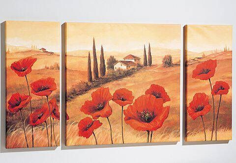 Home affaire Artprint Toscane 3delig 1x 70 70 cm 2x 30 70 cm