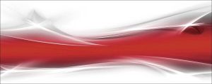 Home affaire Print op glas Designus: creatief element rood 125 50 cm