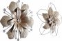 Home affaire Sierobject voor aan de wand Bloem Wanddecoratie van metaal met parelmoergarnering - Thumbnail 1