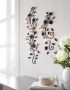 Home affaire Wandkaarsenhouder Bloemenrank zwart Landhuis metaal glas zwart antiek - Thumbnail 1