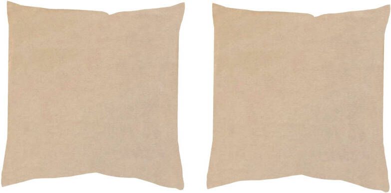 HOME WOHNIDEEN Kussenhoes ELMER 2-DELIG PAKKET MET VULLING (2 stuks)