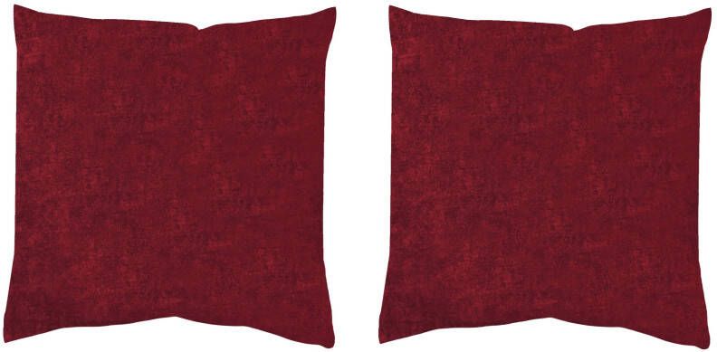 HOME WOHNIDEEN Kussenhoes ELMER 2-DELIG PAKKET MET VULLING (2 stuks)